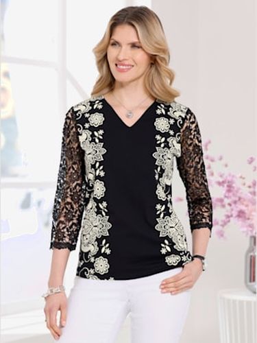 T-shirt en v manches 3/4 en dentelle - Witt - Modalova