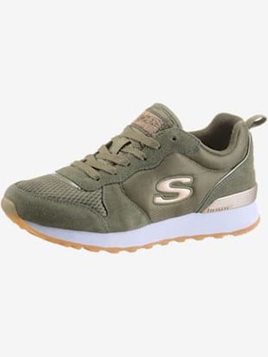 Baskets cuir velours doux et textile - Skechers - Modalova