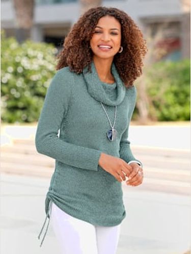 Pull long tricot chiné - Collection L - Modalova