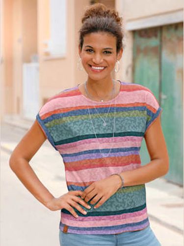 T-shirt rayé 50% coton - Collection L - Modalova