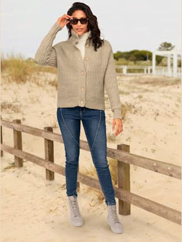 Veste en tricot 2 types de cols : col montant ou à revers - Best Connection - Modalova