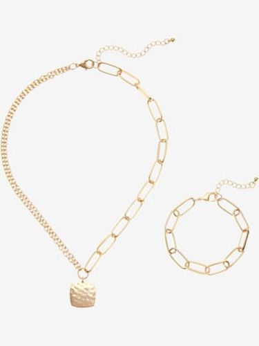 Ensemble chaînes et bracelet collier avec pendentif - LASCANA - Modalova