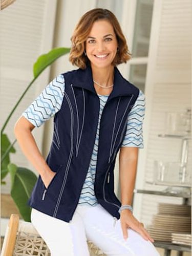 Gilet superbes coutures contrastées - Collection L - Modalova