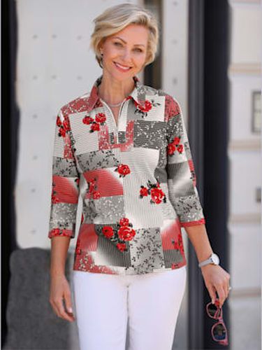 T-shirt à manches 3/4 petites pierres brillantes fantaisie - Witt - Modalova