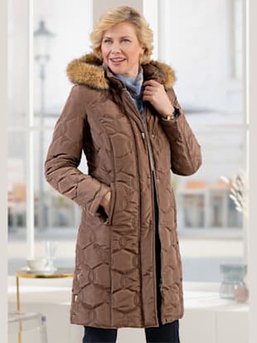 Manteau matelassé capuche amovible avec empiècement imitation fourrure - Witt - Modalova