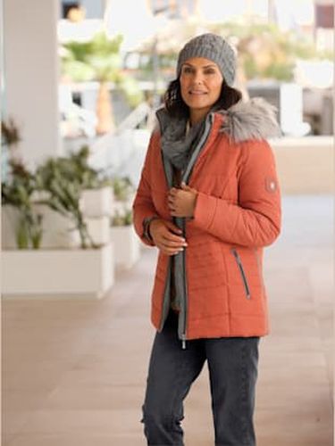 Doudoune capuche amovible avec empiècement imitation fourrure - Collection L - Modalova