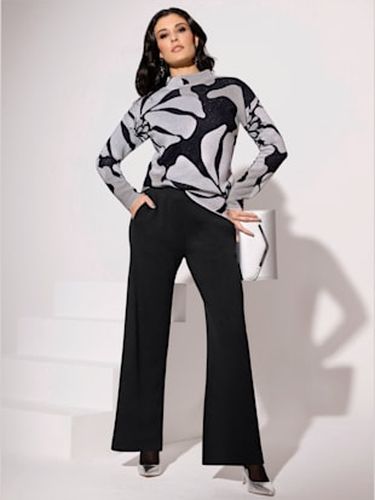 Pull jacquard 48% laine vierge - Creation L - Modalova