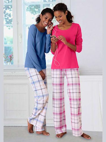 Lot de 2 pyjamas à carreaux - - Bleu À Carreaux, Mûre À Carreaux - Arizona - Modalova