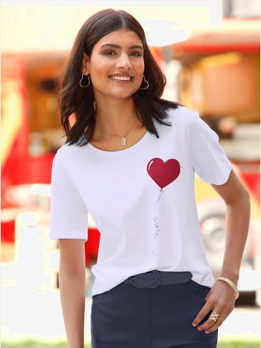 T-shirt imprimé en forme de cœur - Witt - Modalova