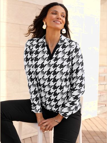 T-shirt à manches longues col chemise ouvert - Witt - Modalova