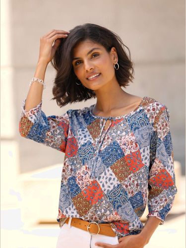 Chemisier à enfiler motif patchwork moderne - Witt - Modalova