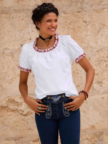 Chemisier country finitions ruchées - Witt - Modalova