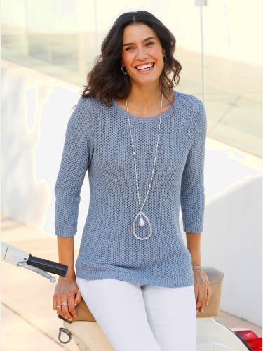 Pull en coton motif tricoté délicat - Witt - Modalova