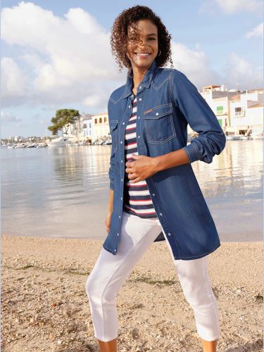 Robe en jean pur coton - Collection L - Modalova