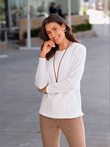 Sweatshirt superbe motif jacquard - Witt - Modalova