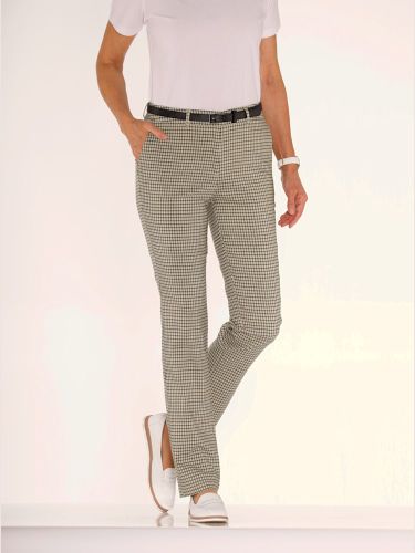 Pantalon à carreaux carreaux - Collection L - Modalova