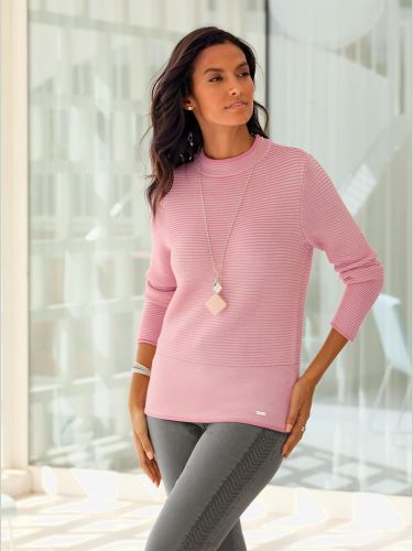 Pull à col montant 50% coton - Collection L - Modalova