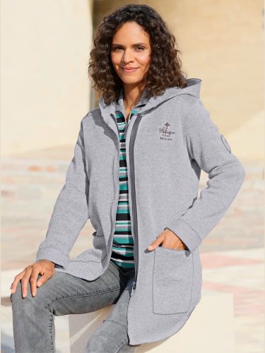 Veste en tricot polaire fermeture à glissière invisible - Collection L - Modalova