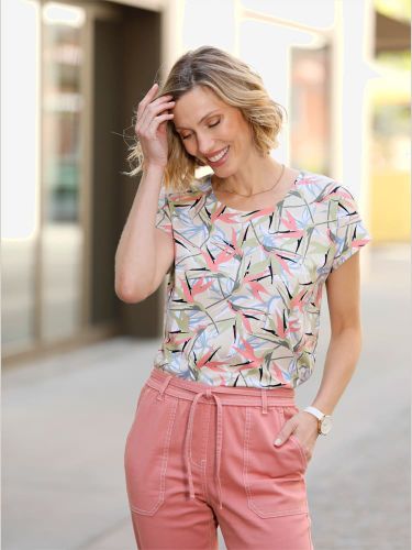 T-shirt imprimé 50% coton et 50% modal - Witt - Modalova