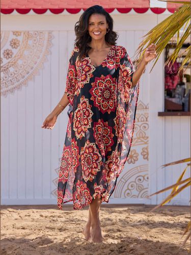 Caftan tissu léger - feel good - Modalova