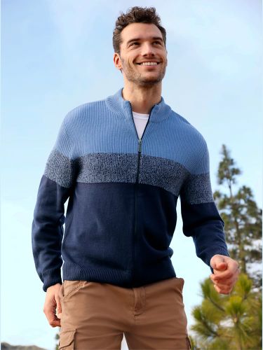 Veste en tricot col montant - Catamaran - Modalova