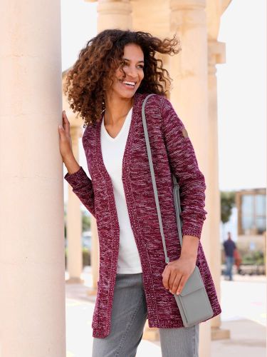 Veste en tricot 54% coton - Collection L - Modalova