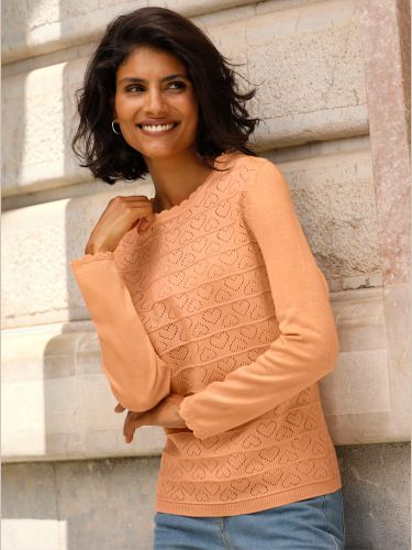 Pull à manches longues motif ajouré en forme de cœur - Witt - Modalova