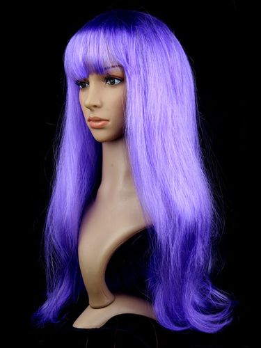 Perruque de cheveux d'Halloween violet Perruque de carnaval longues et droites - milanoo.com - Modalova