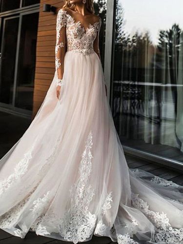Robe de mariée; robe de mariage; robe de mariée rose; robe de mariée colorée - milanoo.com - Modalova