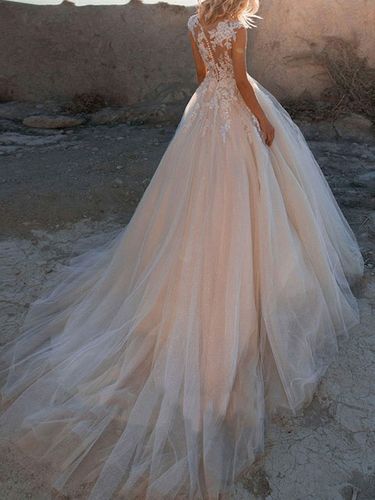 Robe de mariée; Robe de mariée princesse;Robe de mariée en dentelle - milanoo.com - Modalova