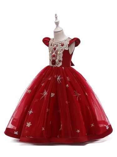 Robe de fête pour Noël Rouge de Noël sans manches en polyester - milanoo.com - Modalova