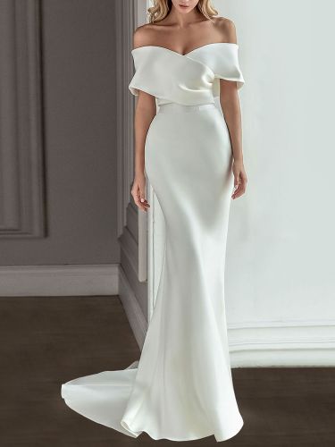 Robe de mariée vintage; robe de mariée sirène; robe de mariée rétro; robe de mariée 1920s - milanoo.com - Modalova