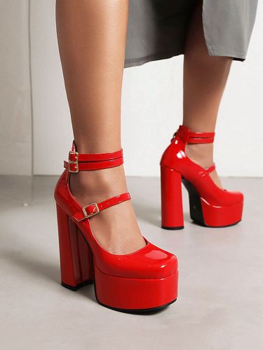 Escarpins à Talons Hauts avec Plateforme Imprimés avec Bout Rond - milanoo.com - Modalova