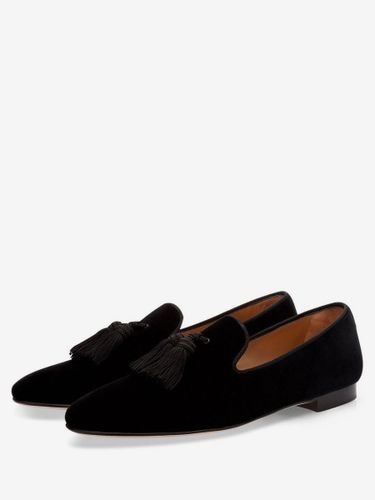 Mocassins en Cuir Synthétique Verni avec Franges Unicolore - milanoo.com - Modalova
