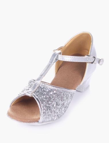 Chaussures de danse salsa et latines enfant pailletes - milanoo.com - Modalova