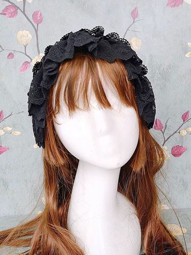 Coiffure Rococo Style Lolita Accessoires Dentelle Volant Polyester Divers - milanoo.com - Modalova