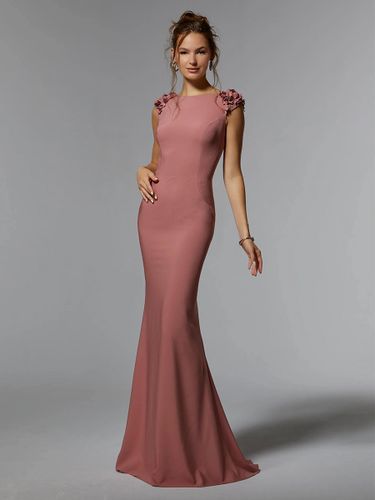 Robe de mère de mariée robe d'invitée de mariage col rond sans manche au sol - milanoo.com - Modalova