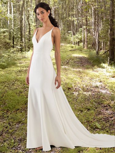 Robe de mariée; robe de mariée simple; robe de mariée sirène - milanoo.com - Modalova
