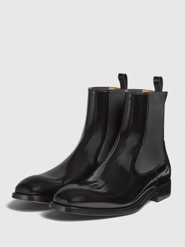 Bottines avec Bout Rond en Cuir Synthétique Unicolore - milanoo.com - Modalova