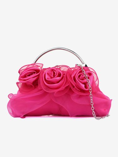 Sacs à main de mariage Accessoires de mariage Pochette de soirée Fleurs plissées - milanoo.com - Modalova