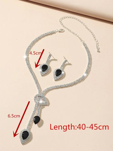 Ensemble de bijoux de mariage pour la mariée magnifique zircone cubique percé en métal - milanoo.com - Modalova