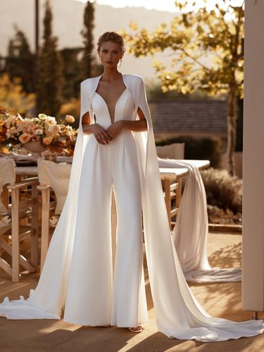 Combinaison de mariée moderne sur Milanoo - milanoo.com - Modalova