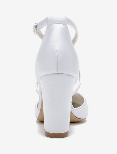 Chaussures de mariage Escarpins de mariée Satin Bout pointu Strass - milanoo.com - Modalova