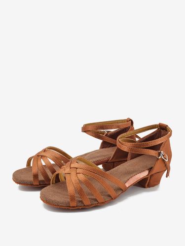 Chaussures de danse latine en polyester à bout rond et - milanoo.com - Modalova