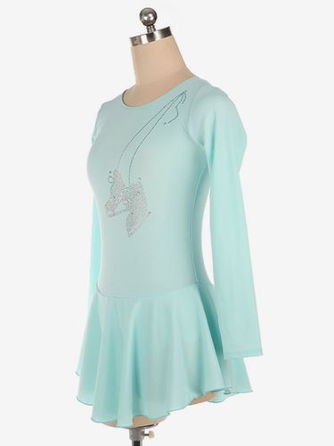 Robe de patinage Polyester Bodycon manches longues Costumes de danse - milanoo.com - Modalova