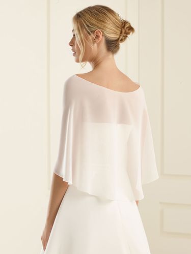 Couverture de mariée en mousseline de soie ivoire - milanoo.com - Modalova