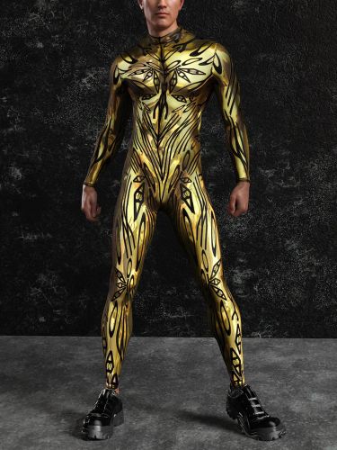 Combinaisons Zentai à motifs Combinaison Steampunk Mech Combinaison moulante imprimée en 3D - milanoo.com - Modalova