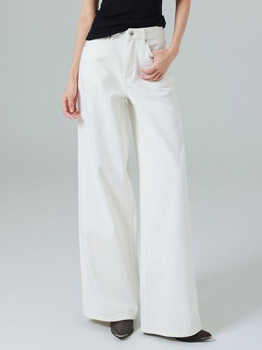 Jeanss bas amples denim décontracté - milanoo.com - Modalova