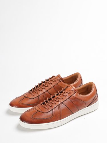 Chaussures décontractées en cuir de vachettes bout rond à lacets - milanoo.com - Modalova