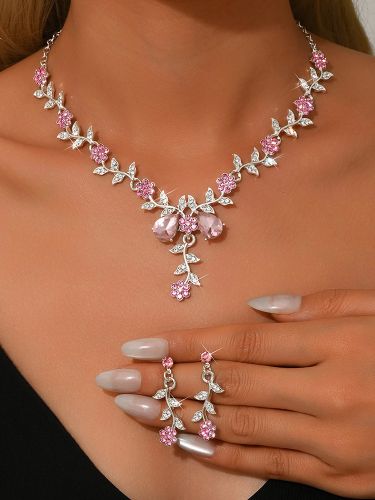 Parure de bijoux de mariage tendance élégante en métal et perles d'imitation - milanoo.com - Modalova